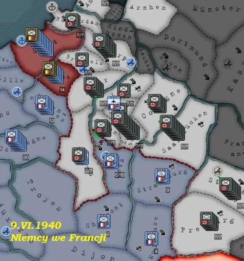 9.VI.1940 Niemcy wkroczyli do Francji #HoI2
