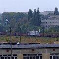 8.10.2007 Skład ciągnięty przez ET42. W składzie widzimy 2 lokomotywy, jedną za et42 jest to nowa stonka a dalej to pseudo gagarin