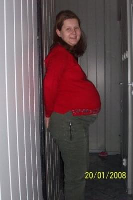 Ania 8 miesiąc ciąży.