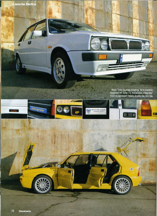 Lancia Delta HF Integrale w czasopiśmie Classic Auto #LanciaDeltaHFIntegrale