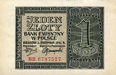 Polska II Wojna Swiatowa Generalne Gubernatorstwo Bank Emisyjny w Polsce 1941