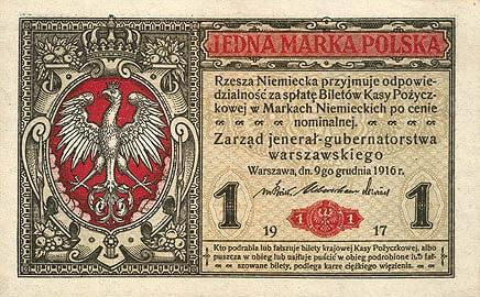 Polska 1914-1918 Generalne Gubernatorstwo Warszawskie Seria - Jenerał