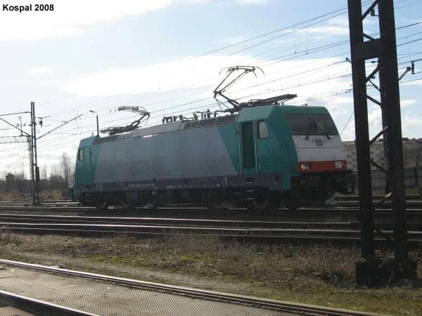 16.02.2008 EU43 (627 0000-8 2151) manewruje po przyprowadzeniu brutta w Kostrzynie.