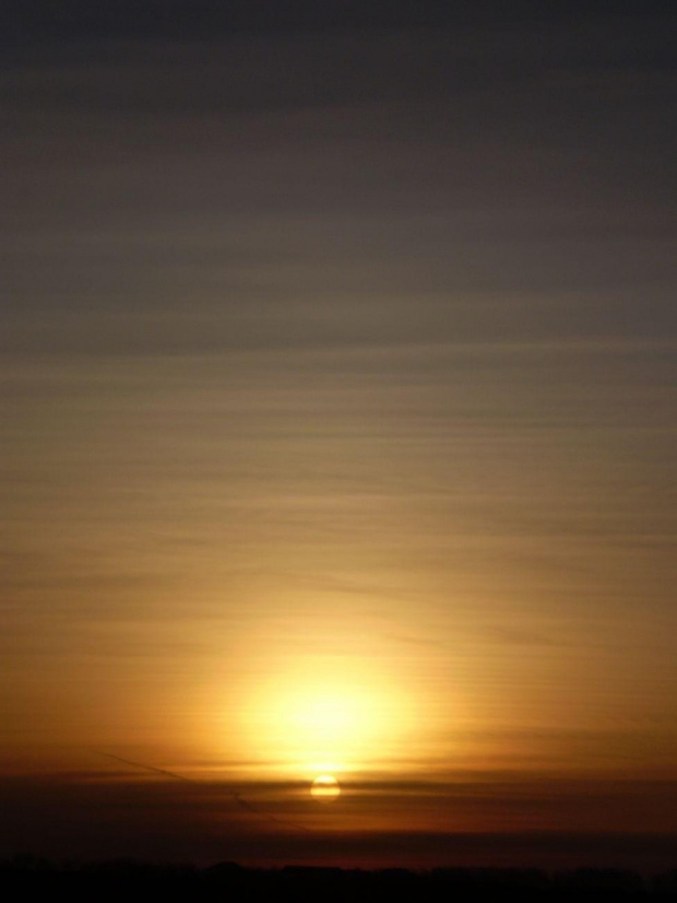 Wschód Słońca . Godzina 07:27. Data : 17.02.2008