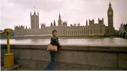 widok Parlamentu od Tamizy Londyn Kwiecień 2004 #Londyn
