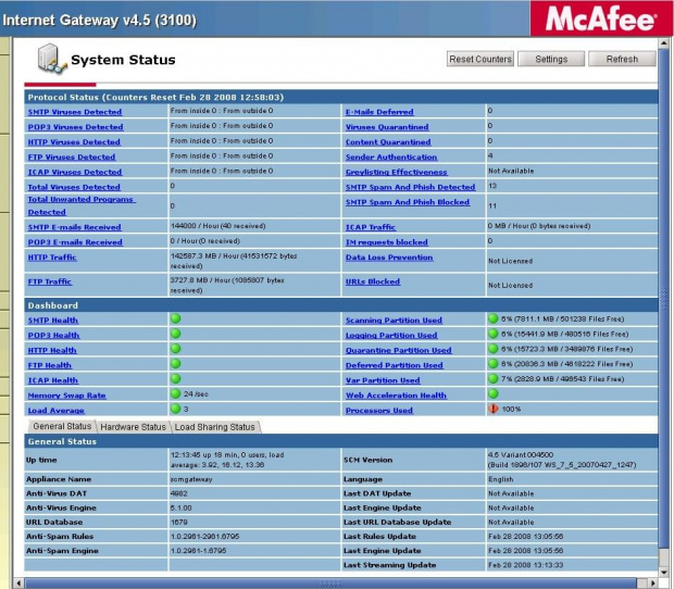 McAfee SCM screen shot