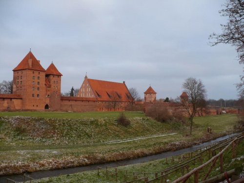 Daleki zamek #zamek #rzeka #Malbork