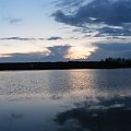 zachód słońca #ZachódSłońca #piękny #chmury #jezioro