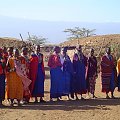 Masajowie:Massai village