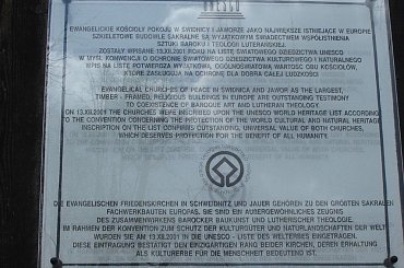 Drewniany kosciol wykonany w technice fachwerk czyli muru pruskiego. Swiatynia Ewangelicka. Obiekt wpisany na liste swiatowego dziedzictwa UNESCO. #Slask #DolnySlask #Silesia #Schlesien #Slezsko #Friedenskirche #KosciolPokoju