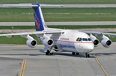 Brussels Airlines. Avro RJ85 Krakow Airport #avro #RJ85 #EPKK
