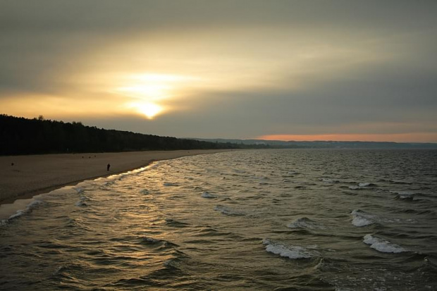 Gdańsk Brzeźno Plaża, 05.05.2008 #Gdańsk #Brzeźno #słońce #morze #plaża #ZachódSłońca #zachód