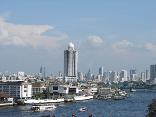 widok na miasto z Wat Arun, Bangkok