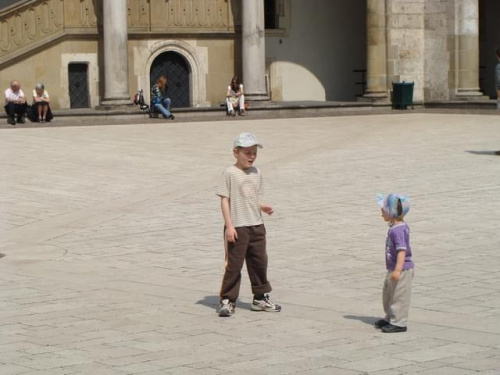 Pawełek i Jasio w Krakowie i Tatrach-maj 2008 z Agatką i Adasiem