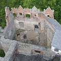 Ruiny zamku Grodno w Zagórzu - widok z wieży #zabytki #zamek #zamki #ruiny #ZLotuPtaka #ZGóry