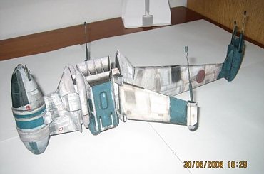 B-Wing gotowy, nowa zabawka do kolekcji #StarWars #ModeleKartonowe