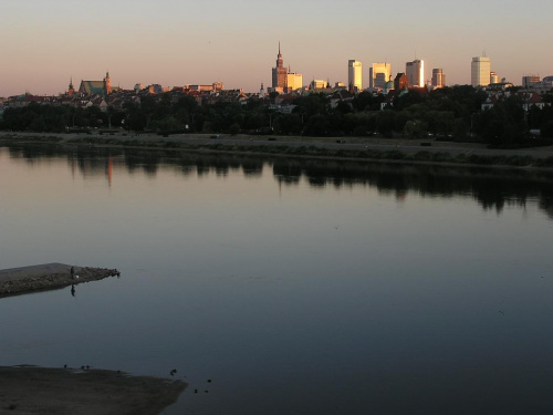 Warszawa - widok na Starówkę i Wisłę, troszkę inne ujęcie. #panorama #StareMiasto #Starówka #Warszawa