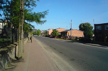 LUBOCHNIA - droga do Ujazdu (ul.Łódzka) #Lubochnia #Łódzka #wieś #gmina #Łódzkie #ulica