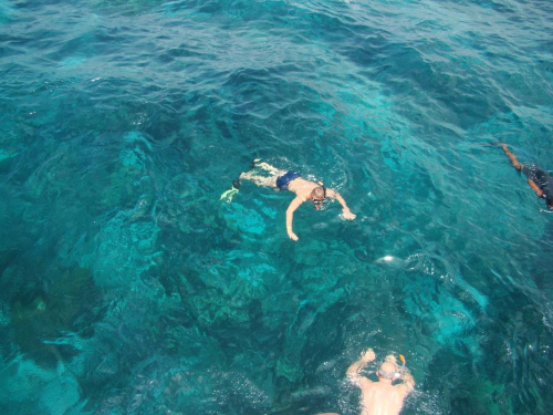 krystaliczna woda m. Karaibskiego zachęca do snorkelingu