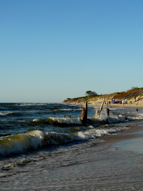 na plaży