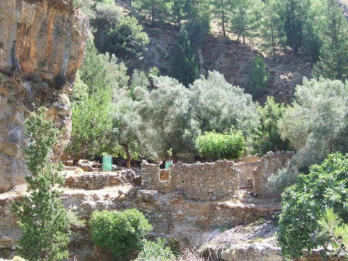 ruiny wioski Samaria. kiedyś mieszkali tu ludzie