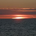 Zachód słońca nad morzem koło Stegny.