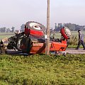 Na szczęście nie było ofiar.Ucierpiał sprzęt rolniczy....