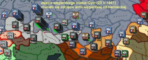 odcięcie Niemiec od Węgier 23.V.1941)