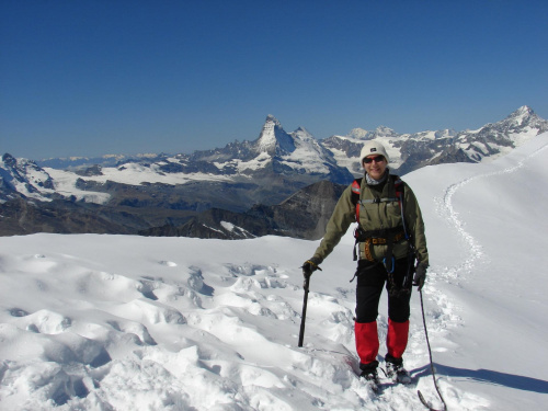 Portret z Matterhornem w tle. #wakacje #góry #Alpy #lodowiec #treking #Szwajcaria