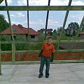 Czerwiec 2008 - Dach - więźba - koniec prac - UDAŁO się !! - inspekcja prac ;)