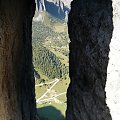 Dolomity, grupa Sella, fer. Brig. Tridentina, widok. na grupę Puez #góry #mountain #Dolomity #Sella #Brigata #Tridentina
