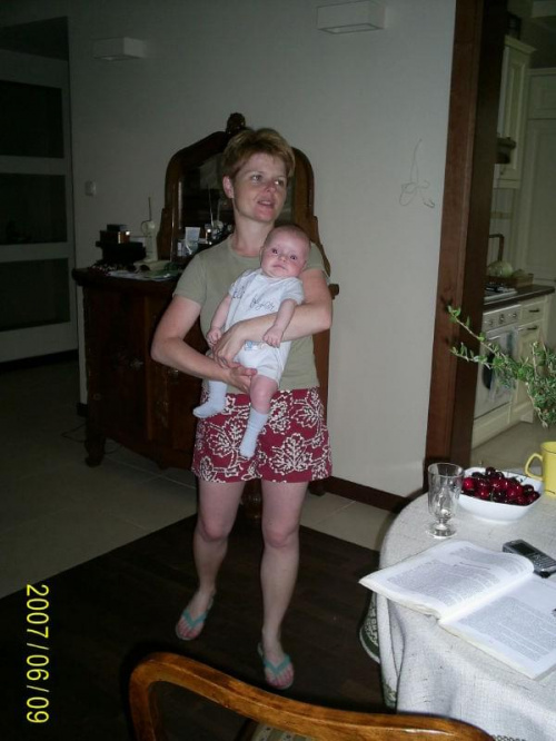 9 czerwca 2007 z mamą w domu