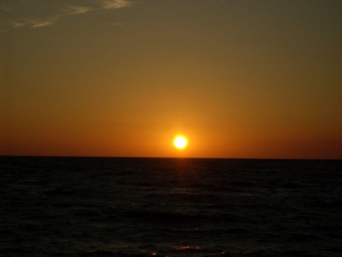zachód słońca nad morzem 2 #ZachódSłońca #morze #widoki #słońce