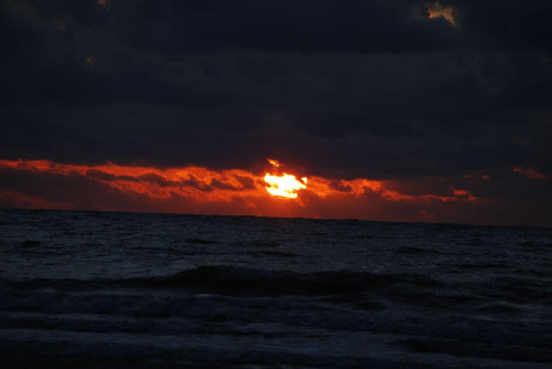 Zachód III #Morze #Niebo #słońce #ZachódSłońca