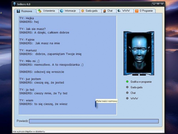 Tak wygląda rozmowa z botem... ^^ #śmieszne