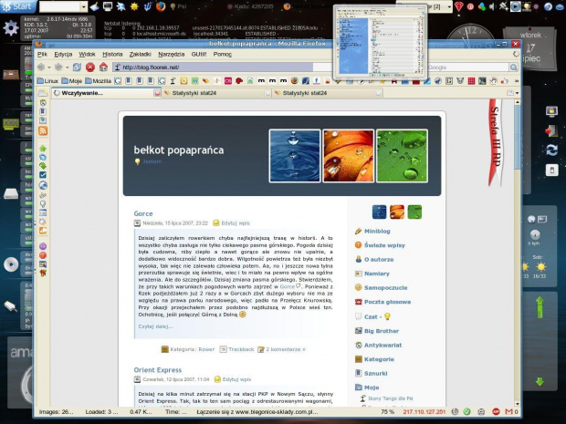 Firefox #kde #pulpit #linux #beryl