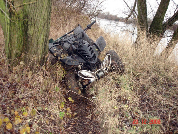 wyprawa na ujście 1 #quad #dziura #motor