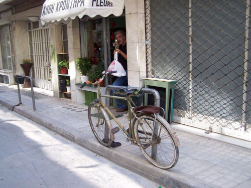 holenderski ? rower w Atenach #wakacje #ateny #grecja #rower