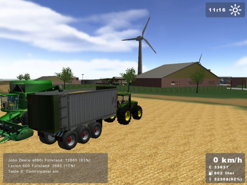 John Deere 8530 + Fliegl Tridem #Gra #LandwirtschaftsSimulator #FlieglTridem #JohnDeere8530