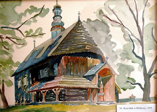 Obidowa, 1952 r. mal. Stanislaw Szpineter