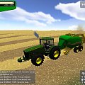 John Deere 8530 + prasa do słomy John Deere 690 #LandwirtschaftsSimulator2008 #JohnDeere