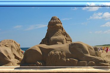 Dla wszystkich którzy nie mogli obejrzeć rzeżb w piasku w Gdańsku-Stogach #RzeżbyWPiasku #plaża #lwy