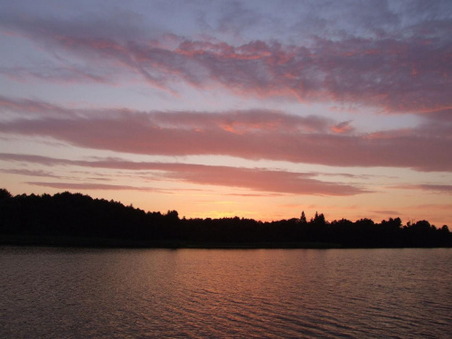 #widok #chmury #ZachódSłońca #jezioro