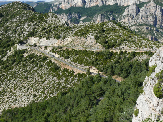 Górskie, kręte drogi w Grand Canyon du Verdon #CanionDuVerdon #Francja #Prowansja