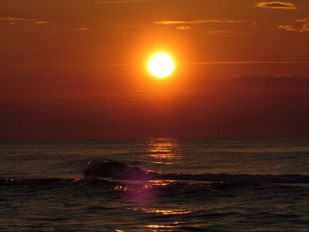 Zachód Słońca #morze #zachód #słońce #JastrzębiaGóra