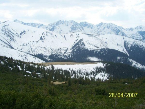 Tatry - widok z Grzesia #góry #Tatry #wiosna