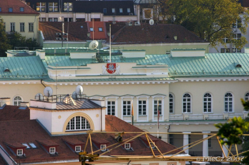 Panorama z Góry Zamkowej.
Widok na Pałac Prezydencki, dawnjei Pałac Biskupi. #Wilno