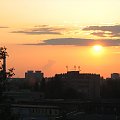 zachód słońca na widzewem #Łódź #Lodz #zachód #słońce #niebo #miasto #widzew