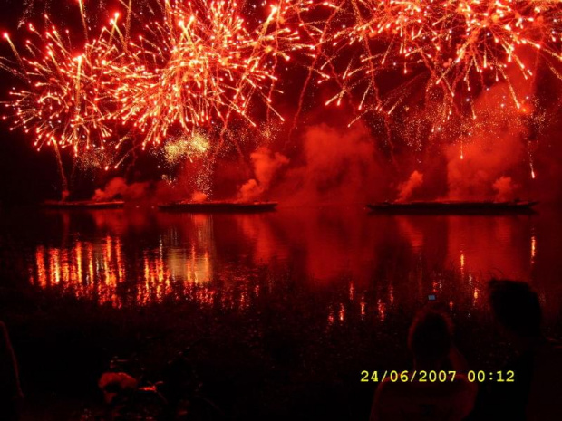 Wianki 2007 Warszawa #wianki #fajerwerki #SztuczneOgnie