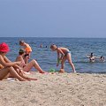 na plaży w Gdyni